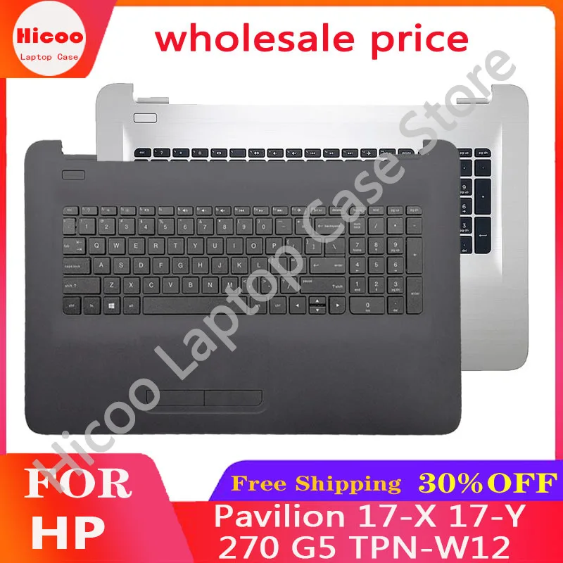 New For HP Pavilion 17-X 17-Y 270 G5 TPN-W121 Laptop Palmrest Upper Cover Baru Asli dengan with Keyboard Touchpad Original