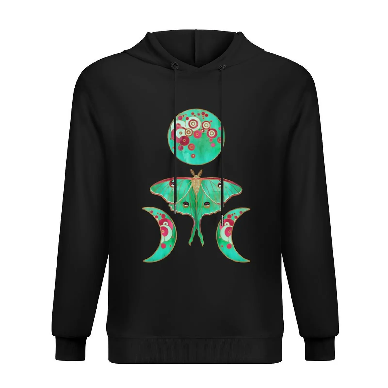 

Luna Moth and Triple Moon Hoodie autumn new products korean clothes men wear men's coat oversized hoodie