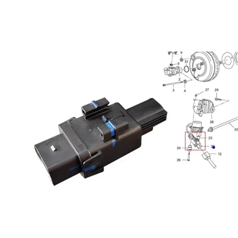 20876799 90924547 Suitable for Chevrolet Buick Maruibao Cruze inflator solenoid valve vacuum booster pump socket relay