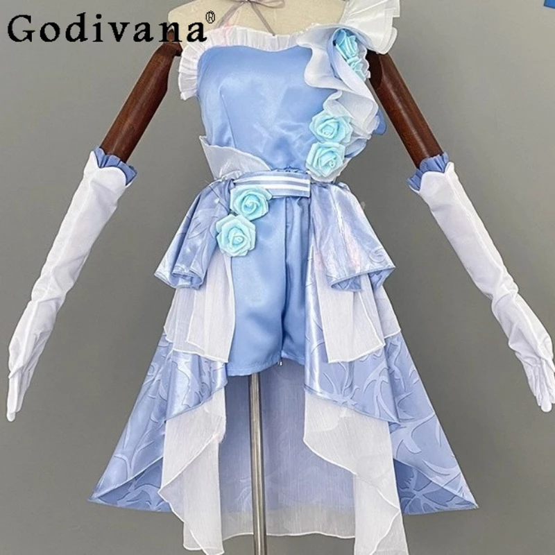 Passage of The Rose Uniform Dress Girl Identity Bourbon Barmaid Cosplay Dress Anime Halloween Party Costumes Women Game Dress