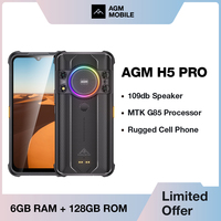 AGM H5 Pro Waterproof Smartphone, Rugged Smartphone, 3.5W Loudspeaker, MTK G85, 7000MAH, IP68, IP69K, 6G + 128G