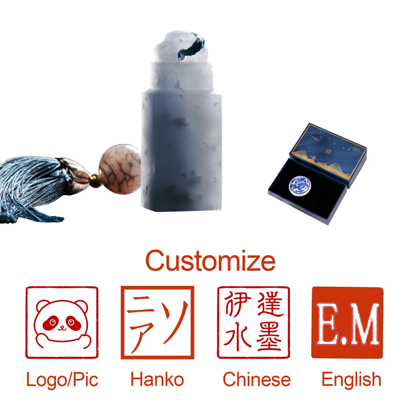 

Custom Name Stamp Natural Stone Seal Calligraphy Stamp Chinese English Kanji Hanko Seal Stamps Teacher Customize Gift