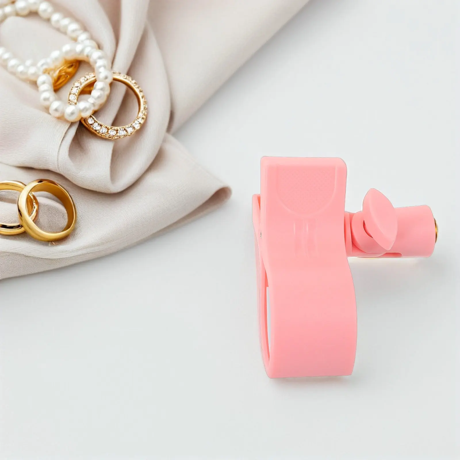 Pink Microphone Desktop Clamp Copper Thread Microphone Clip Mic Stand Holder Streaming Meeting Singing Use Mic Table Clamp