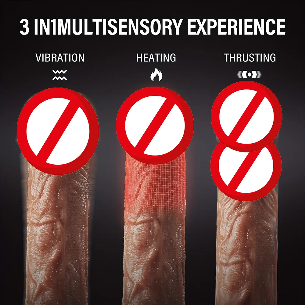 10Frequency Vibrating & Telescopic Baseball Bat Dildo Fully Automatic Simulation Device for Powerful Female Masturbation Women