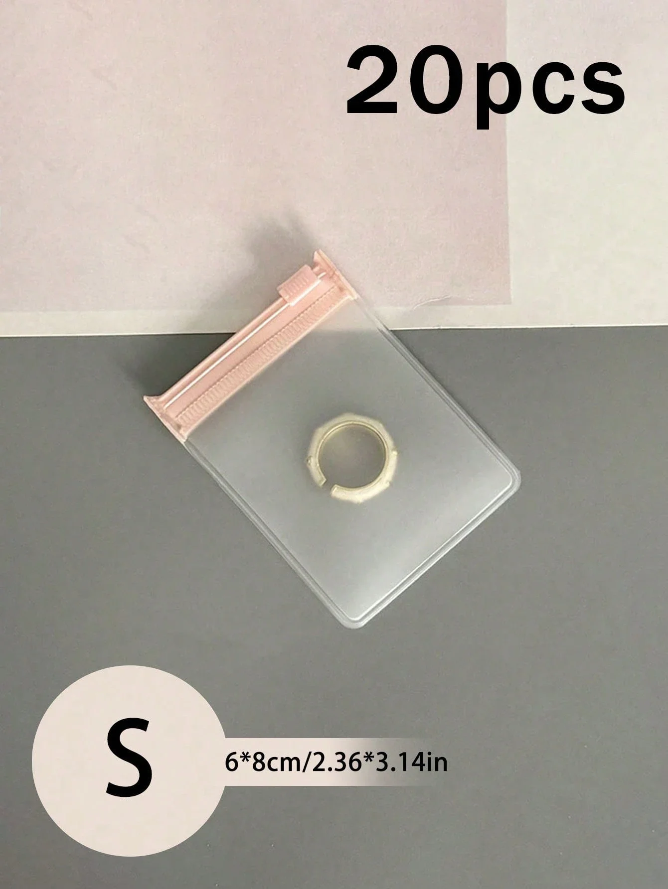 4 Sizes Transparent EVA Jewelry Storage Bag, Resealable Zipper Pouch, Travel Jewelry Organizer, Suitable For Rings, Earrings,