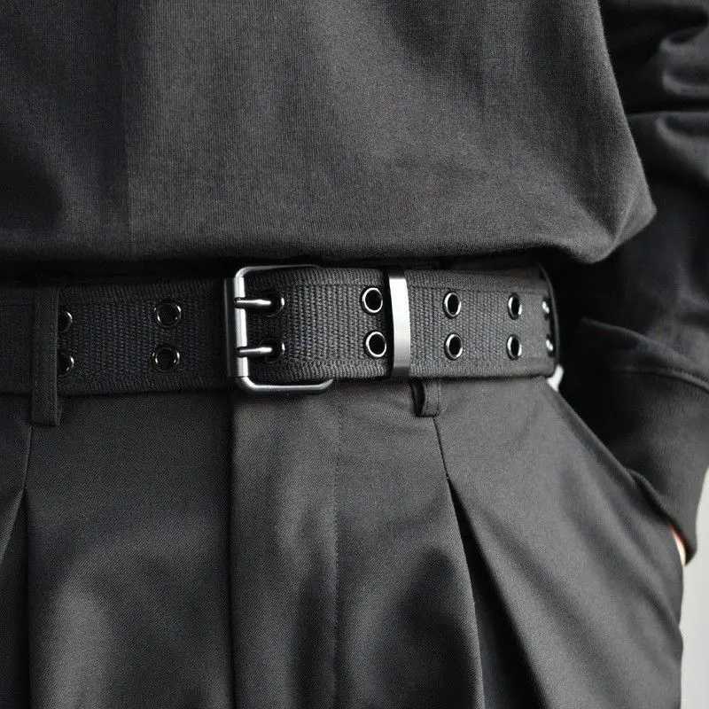 

Double Loop Buckle Work Belt For Men And Women's Tactical Training High-Quality Military Hunting Casual Pants Double Hole Belt