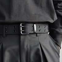 Double Loop Buckle Work Belt For Men And Women's Tactical Training High-Quality Military Hunting Casual Pants Double Hole Belt