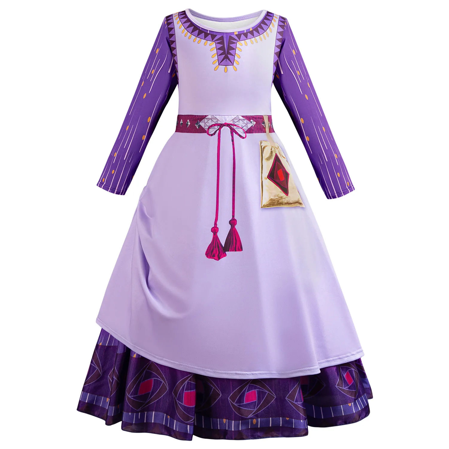 2024 New Summer Girls Dress Elegant Fashion Little Princess Dress Long Tulle Kids Lace Wedding Ceremony Dresses For 2-10 Years image 5