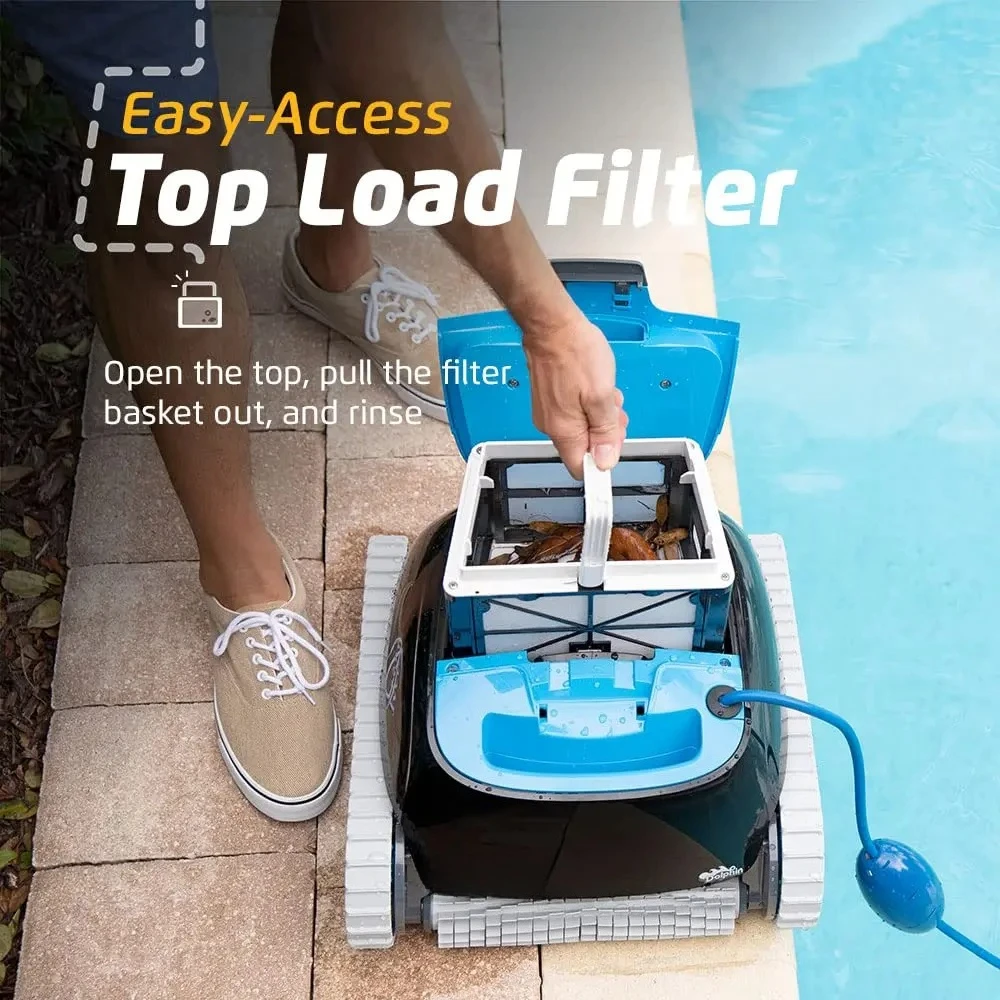 Nautilus CC Automatic Robotic Pool Vacuum Cleaner Wall Climbing Scrubber Brush Top Load Filter Access Swimming Pool Cleaner