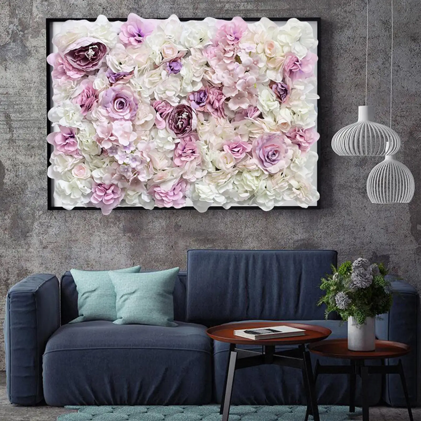 Decorative Silk Rose Wall Panel for Bridal Shower Backdrop Wedding Photo Wall Party Room Decor