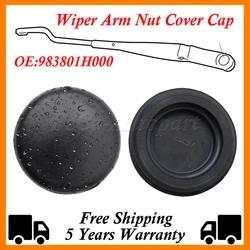 2Pcs Wiper Front Wiper Arm Nut Cover Cap Bolt Protector Rust Dustproof Case For Hyundai Accent MC Avante MD UD OE# 983801H000