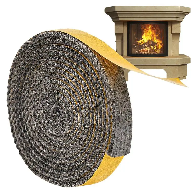 

Stove Gasket Adhesive Fireplace Sealing Rope Wood Burning Stove Door Self Adhesive Stove Fireplace Sealing Glass Gasket Tapes