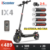 iScooter IX4 Scooter Electric 15Ah 800W 45km 45km/h Electric Scooter for Aldutos 10 INCH Off Road Tire Electric kick Scooter