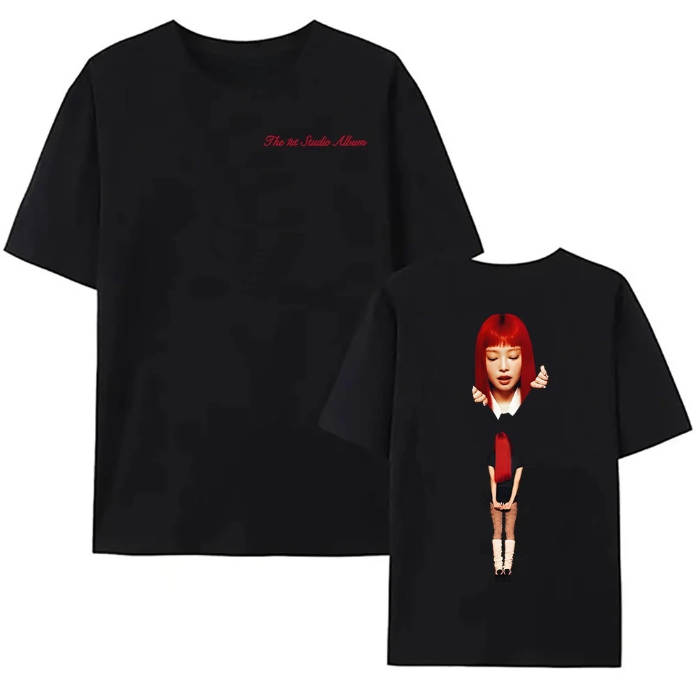 

Летняя футболка Studio Album Merch 2029, футболка Kim Mantra By Jenny, хлопковая свободная футболка высокого качества, мужские и женские рубашки