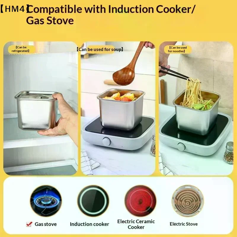 Stainless Steel Tank Box With Cover Kitchen Oil Basin Square Barrel Storage Bottle Seasoning Box Jars And Lids Spice Jars Set