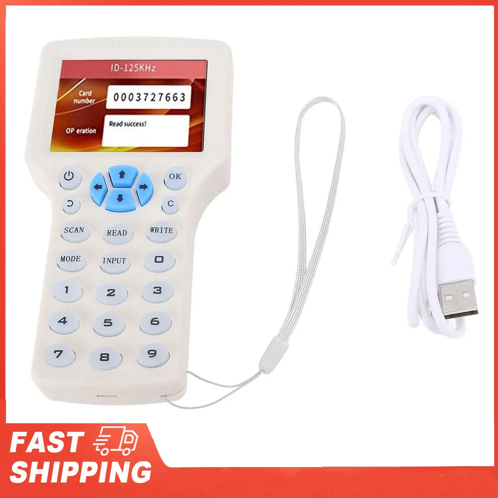 قارئ بطاقات الكاتب كلونر ناسخة الإنجليزية دعم 10 تردد لمفتاح البطاقة الممغنطة فوب 13.56 ميجا هرتز UID نظام التحكم في الوصول
