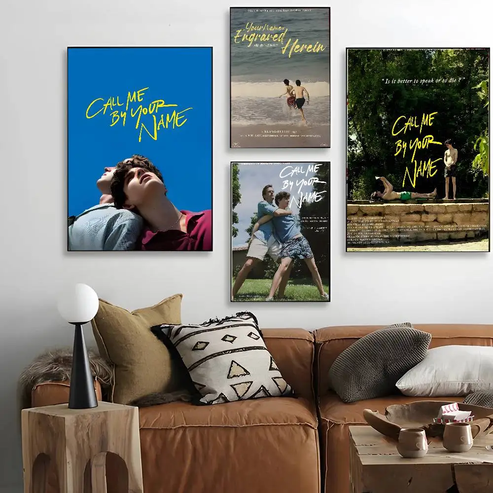 C-Call Me باسمك ملصق فني مع مطبوعات هدية تزيين غرفة النوم وغرفة المعيشة
