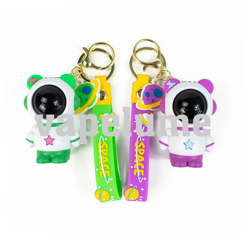 

1PC Spaceman Rechargable Battery 510 Threaded Cart Base Preheat Pen with Screen 3 Levels Pods Key Chain Lobster Clasp Gift Set