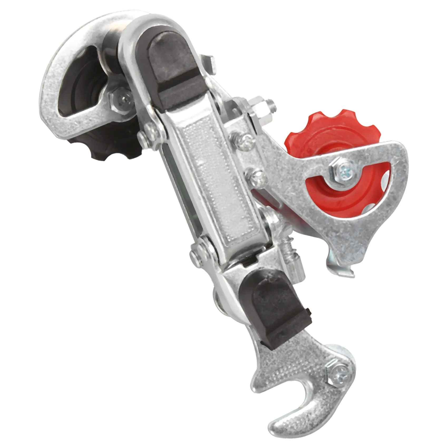 Sports Racing Bicycle Part Silver Tone Metal 3-7 Speed Rear Derailleur