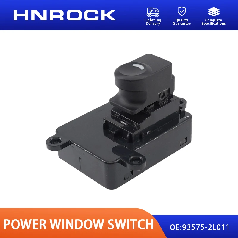 NEW HNROCK 93575-2L011 Single Power Window Switch for Hyundai Kia Car Accessories Window Regulator