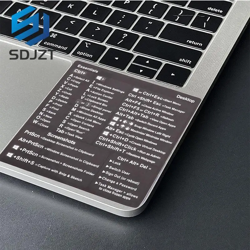 1PC 9*8.5cm Windows PC Reference Keyboard Shortcut Sticker Adhesive for PC Laptop Desktop