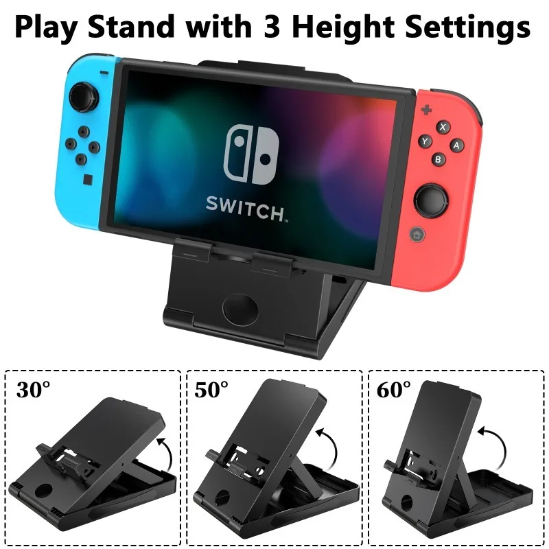 12-in-1 oversized handbag suitable for Nintendo Switch, equipped with screen tempered film handle and other accessories