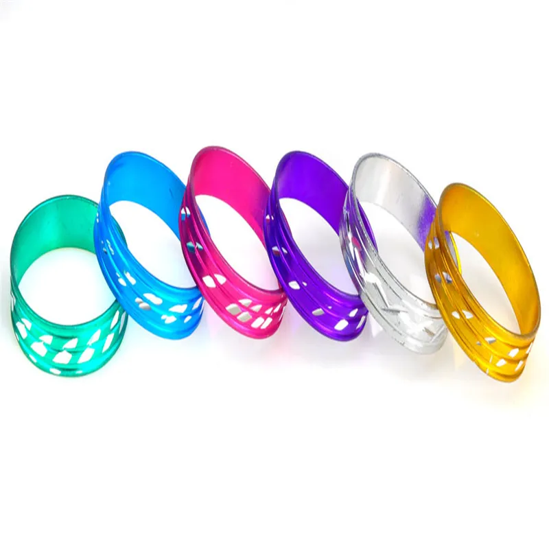 NEW 50pcs/lot Wholesale Bulk Item Cheap Mix Women\'s Girl Lady Men Aluminum Ring Colorful Jewelry For Business Party Gift