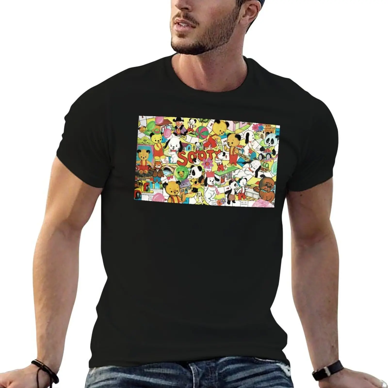 

Sooty T-Shirt t shirt man designer t shirts for man pack white t shirts for man graphic vintage T-shirt