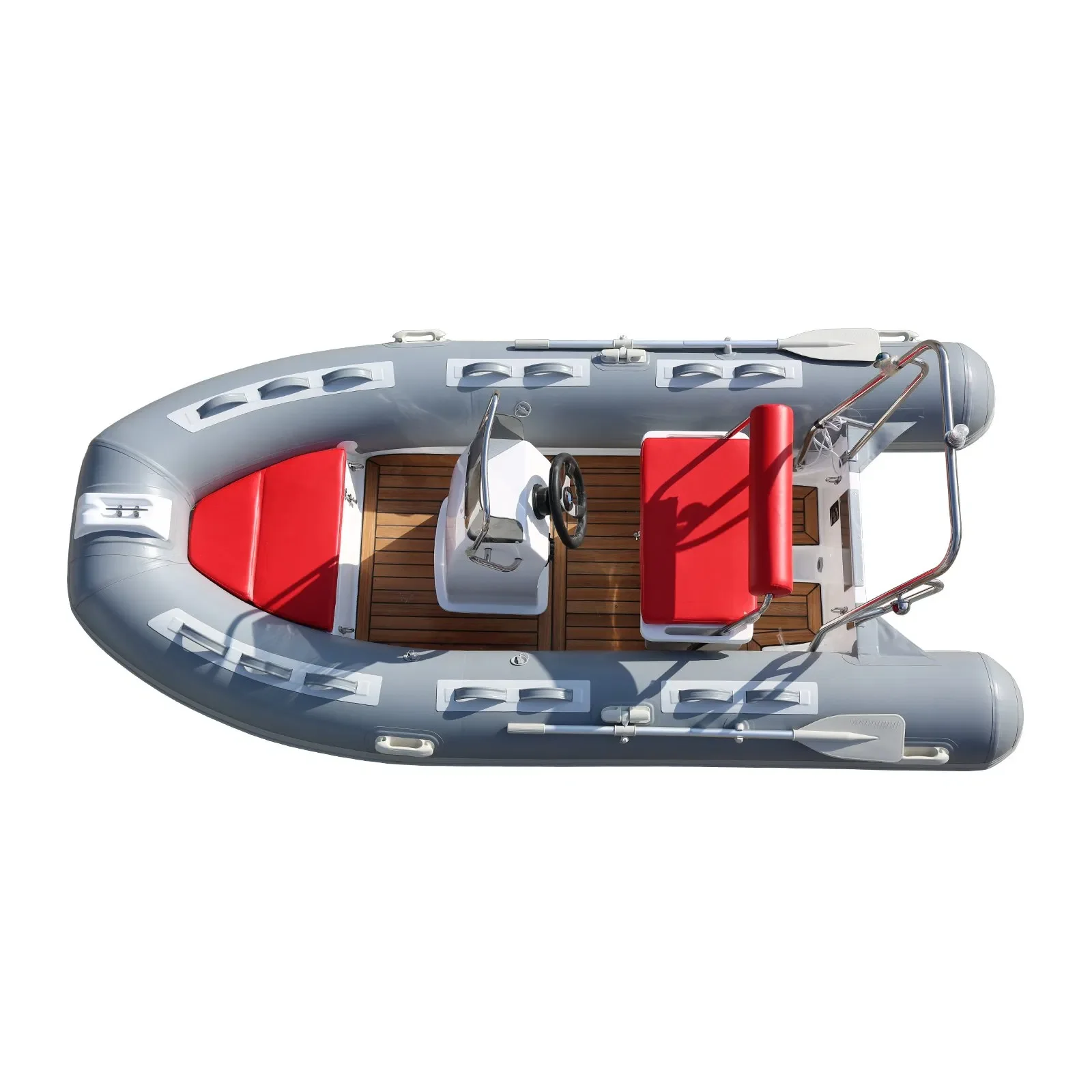 12FT 3.6m Rigid Inflatable Boat Rib360 Fishing Leisure Boat Fiberglass Rigid Hull Inflatable Tube Boat