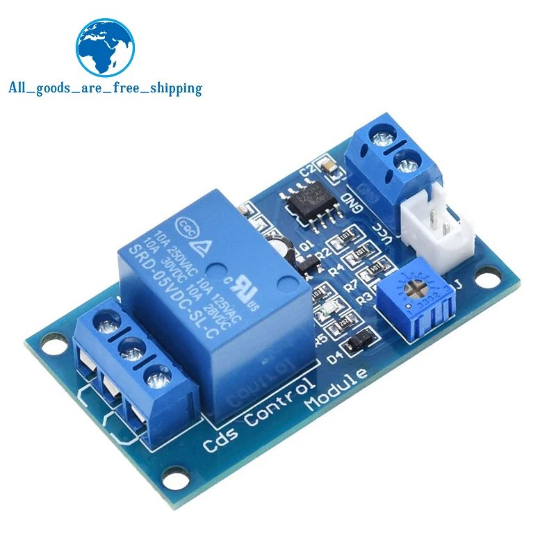 TZT XH-M131 DC 5V / 12V Lichtsteuerungsschalter Fotoresistor-Relaismodul Erkennungssensor 10A Helligkeits-Automatiksteuerungsmodul – Detail 9