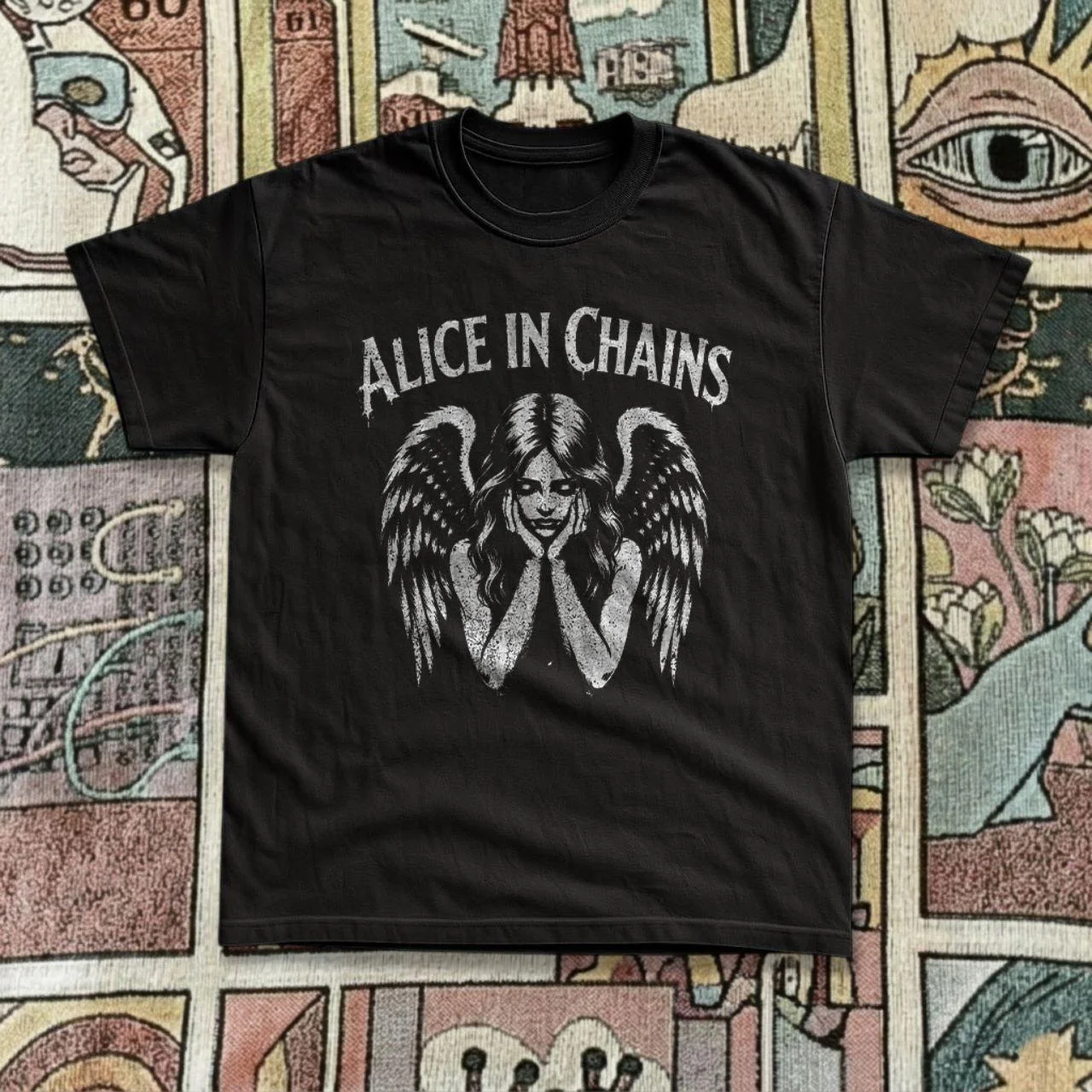 Rock Band Alice in Chains Jar of Flies Album Graphic T-shirt Men's Women Gothic Punk Pop Music Streetwear Male Fashion T Shirts