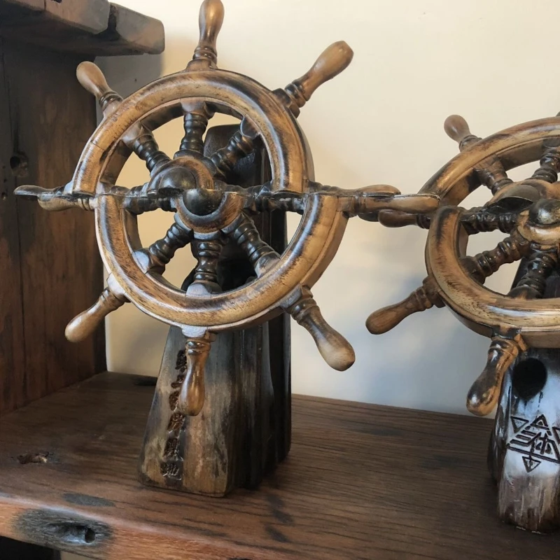 

Wooden rudder craft ornament, window pendant, wall ornament, hanging ornament