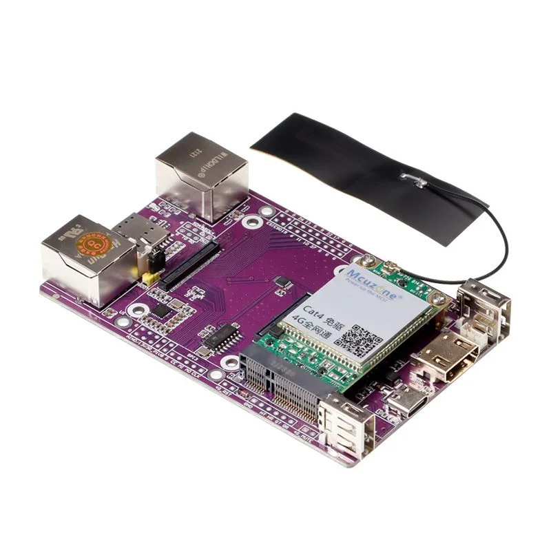 Raspberry Pi computer 4G IO Board CM4 dual network development board CM4 Gigabit Ethernet 4G Lite Module