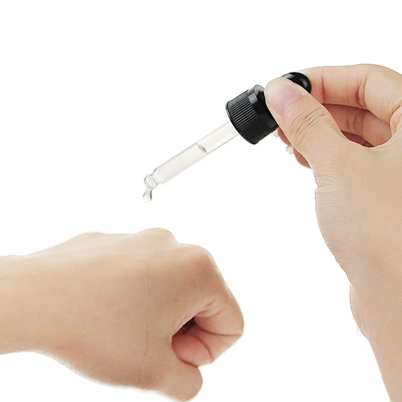 12pcs 10ml 20ml 30ml 50ml 100ml Amber Glass Dropper ขวด Liquid เครื่องสําอางค์ Pipette ขวดน้ํามันหอมระเหย Amber Glass สเปรย์ขวด