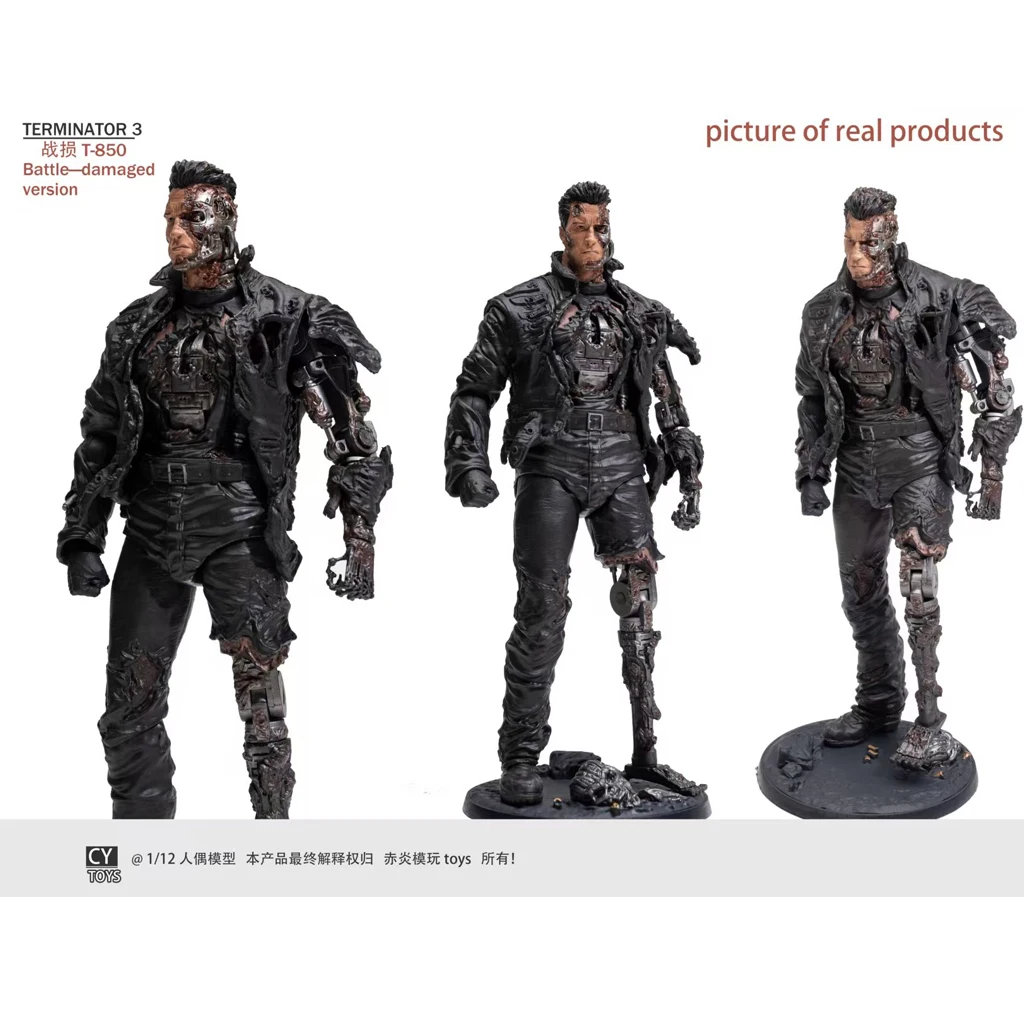 

В наличии Третья вечеринка Customs xiaozheng Toys FutureWarrior Battle Damage Plate T800 1/12 Фигурка