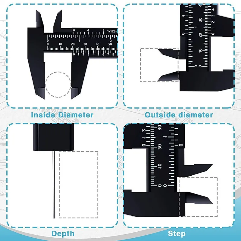 1pc Eyebrow Ruler The Measurement Of Eyebrow Pattern And Eyebrow Balance Vernier Caliper