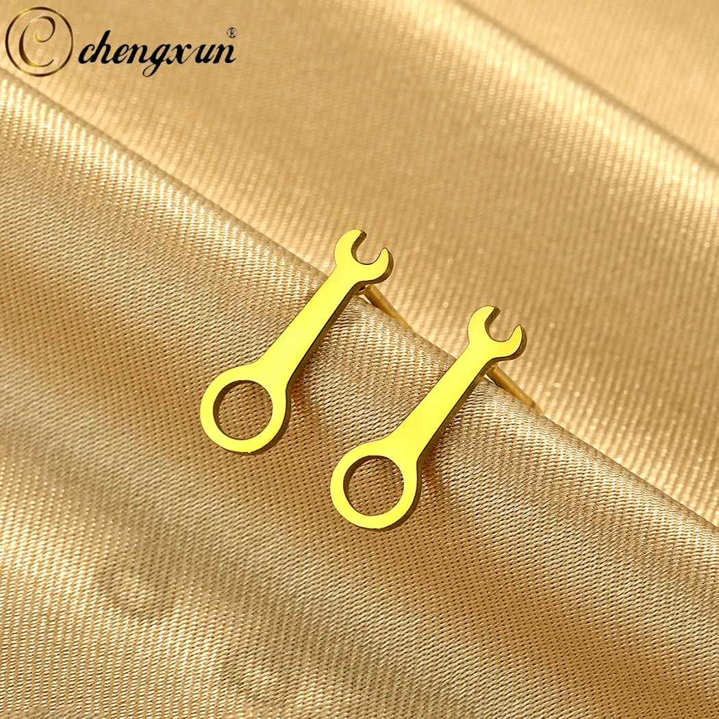 CHENGXUN Hand Tool Svg for Cricut Stud Earrings Mechanic Tools Svg Earrings Laser Cut & Sublimation Files1 Earring