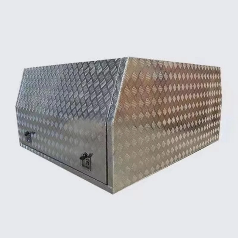 Caja de almacenamiento para camiones completamente abierta con cajones, caja de herramientas para remolque de camioneta, caja de herramientas de aleación de aluminio