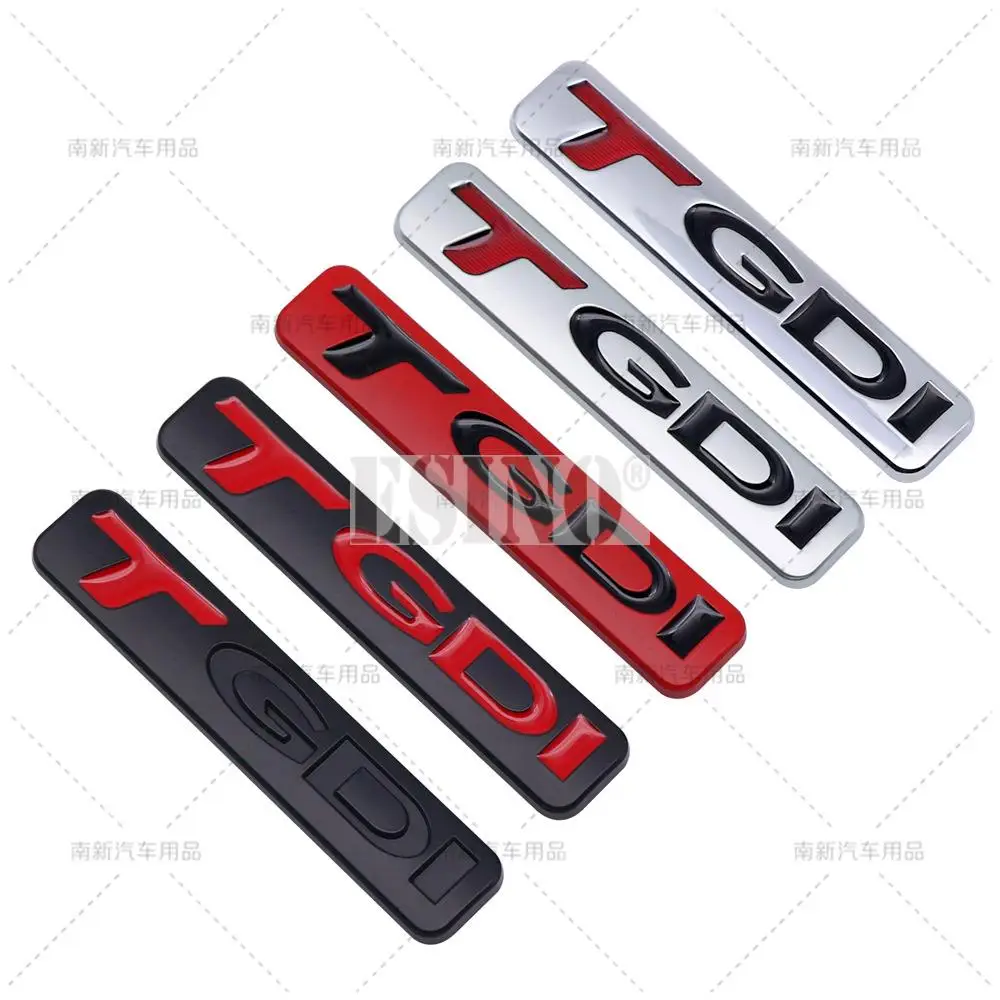 3D GDi TGDI Zinc Alloy Car Trunk Emblem Adhesive Tailgate Badge for Hyundai Sonata IX35 Tucson Elantra Rear Body Styling Accesso