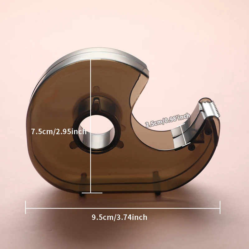 1pcs Random Color Tape Dispenser Cutting Student  Tape Dispenser Acrylic Stationery Fit For width 19mm