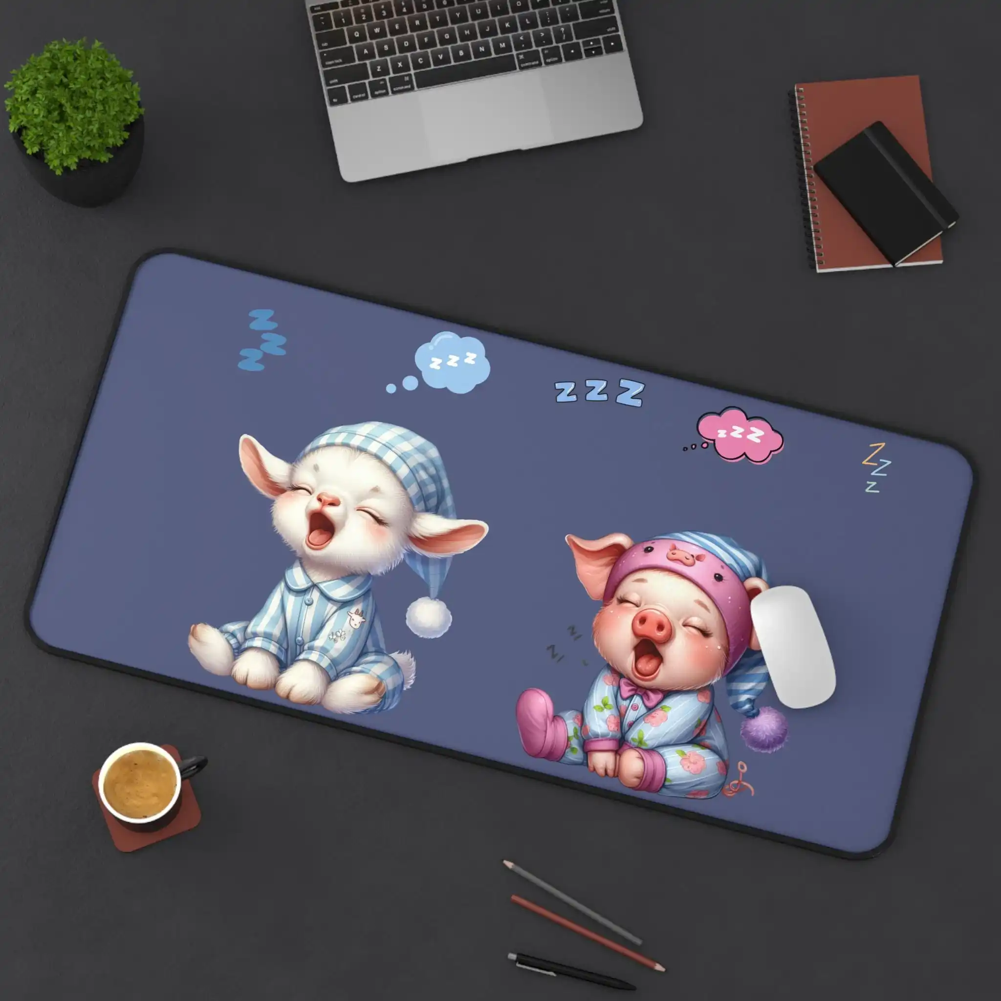 

Cute Animal Desk Mat, Cozy Workspace Decoration, Fun Office Gift, Desktop Accessory for Animal Lovers,essential for Home Offices