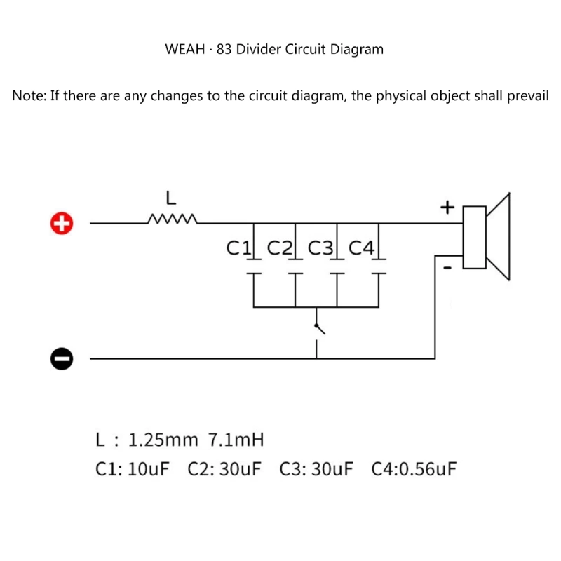 WEAH-83 Speaker Bass Frequency Divider Crossovers Filters Drop shipping