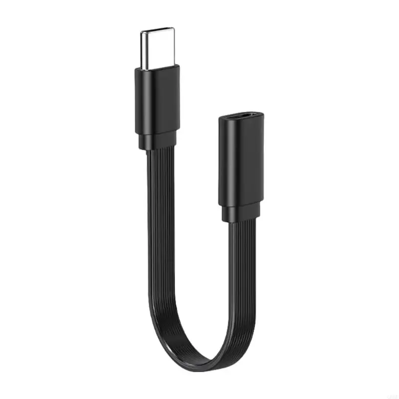 Cable extensión G8DF USB C ángulo 90 grados/cabeza recta carga rápida y sincronización datos