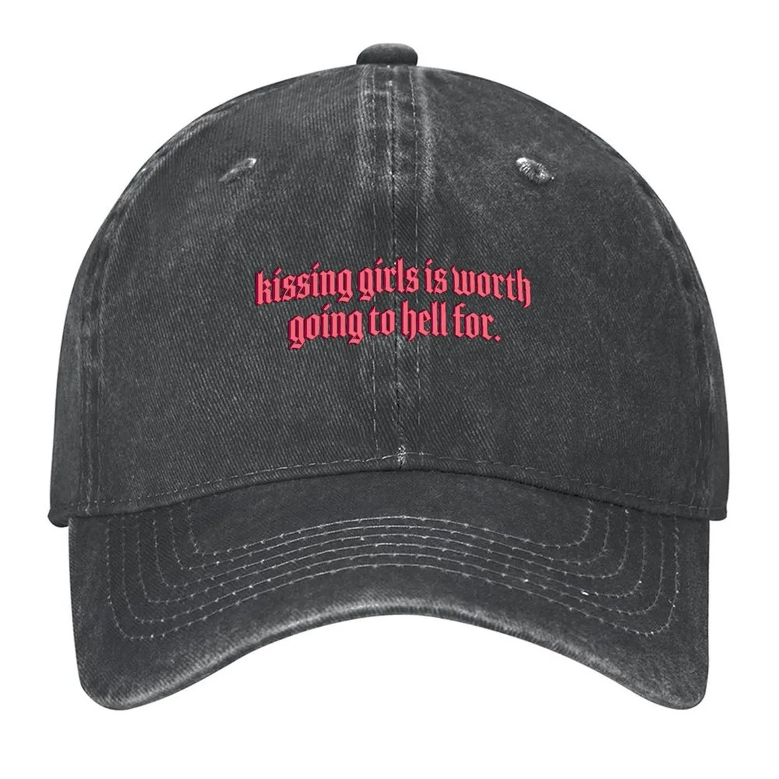 

Kissing Girls (t-shirt) Baseball Cap black Golf Cap Hat Luxury Brand Kids Hat Women's 2025 Men's