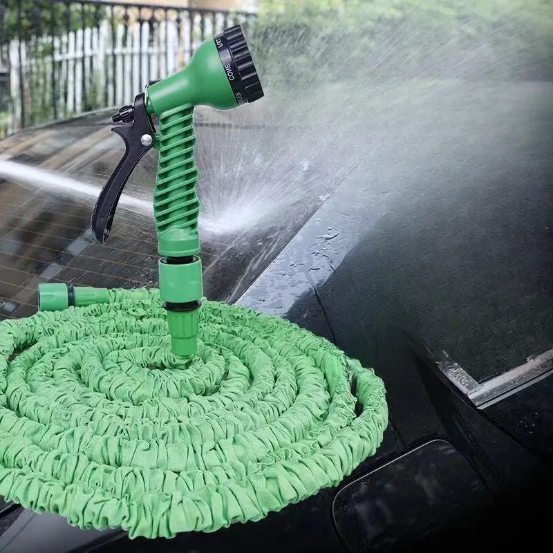  Multi-Functional Telescopic Water Hose 25F/50F/75F/100F Multi-Specification High-Pressure Cleaning Gun Household Gardening Tools 