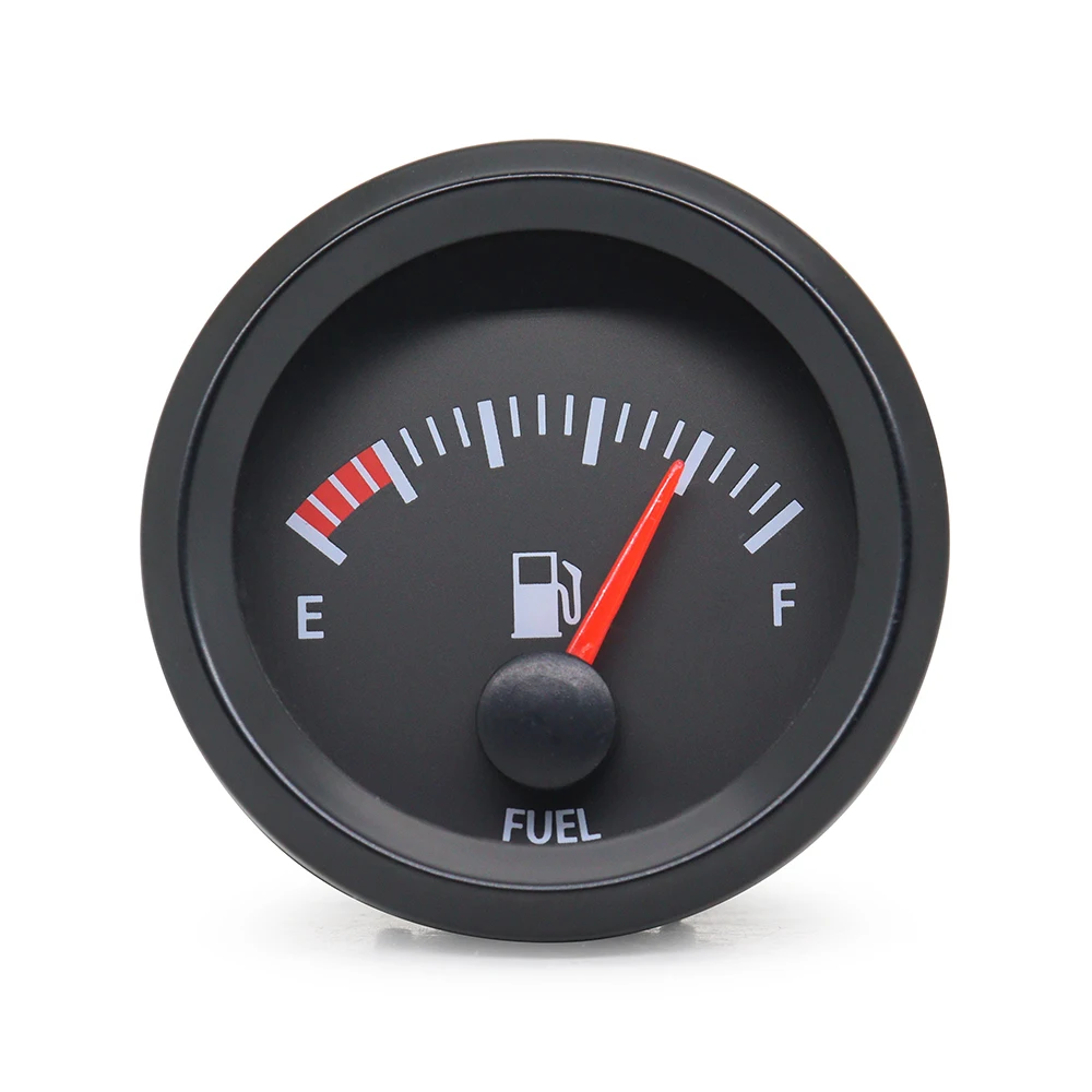 52MM Gauge 12V Water Temp Olietemperatuurmeter Oliedruk Brandstof Voltmeter Lucht Brandstofverhouding Boost Uitlaat Temp Meter Zwart Gezicht Gauge