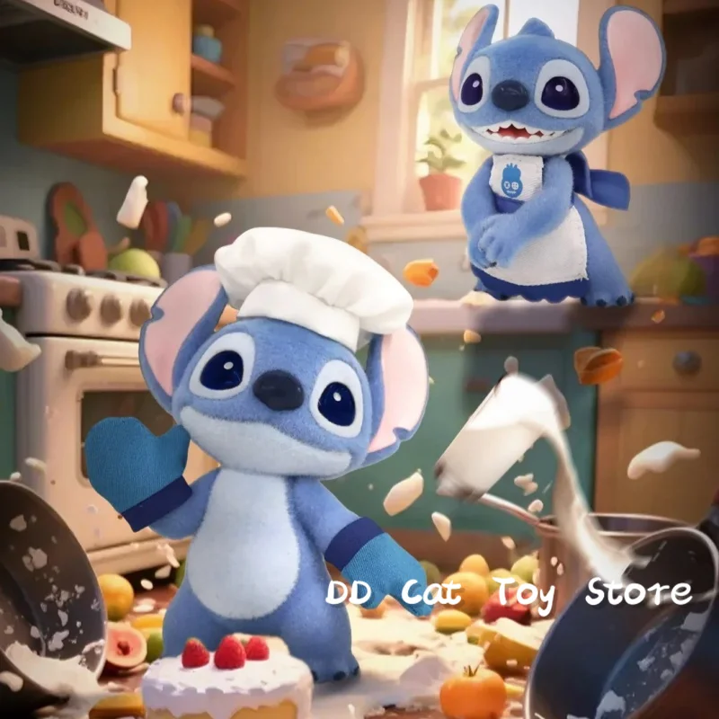 

New Genuine Toptoy Disney Hello Stitch Series Flocking Blind Box Cute Stitch Action Figure Ornament Trendy Toy Birthday Gift