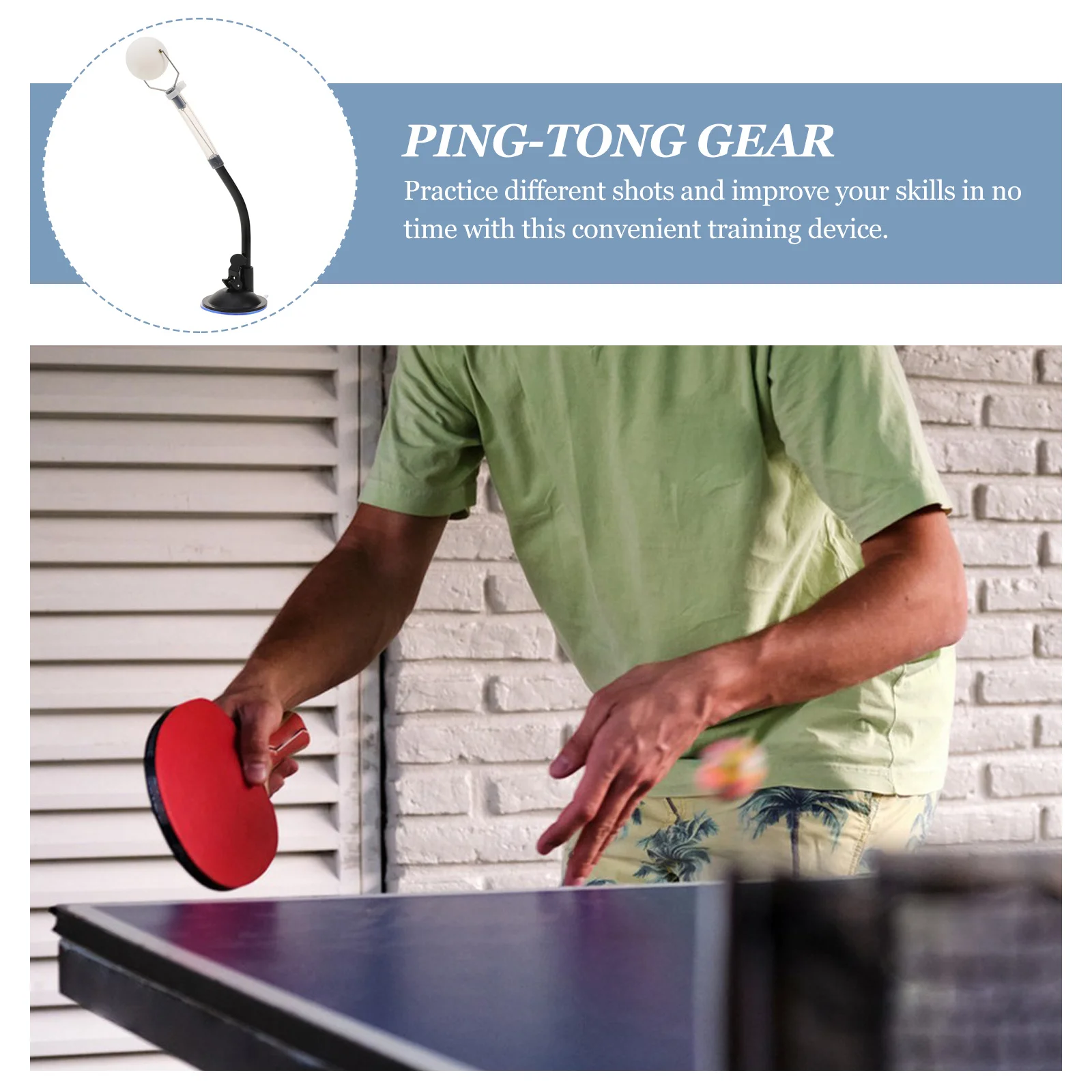 

Table Tennis Trainer with Clip Portable Practice Gear for Gym and Home Use Improve Skills Never Miss A Workout Again