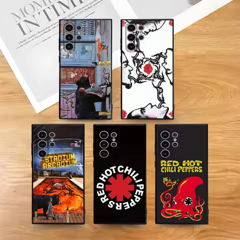 Red Hot Chili P-Peppers Band Phone Case For Samsung S Series S21 S22 S23 S24 S25 FE Plus Ultra TPU Soft To Skin-friendly Case
