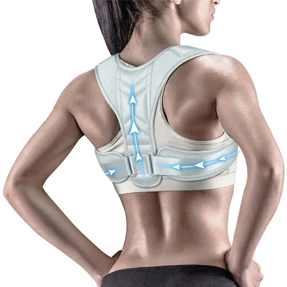 

Back Shoulder Posture Corrector Adjustable Belt Clavicle Spine Support Reshape Your Body Home Office Sport Upper Back Neck Brace